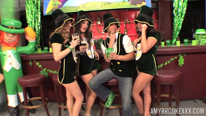 Amy Brooke in Saint Patricks Day Orgy Clip#1