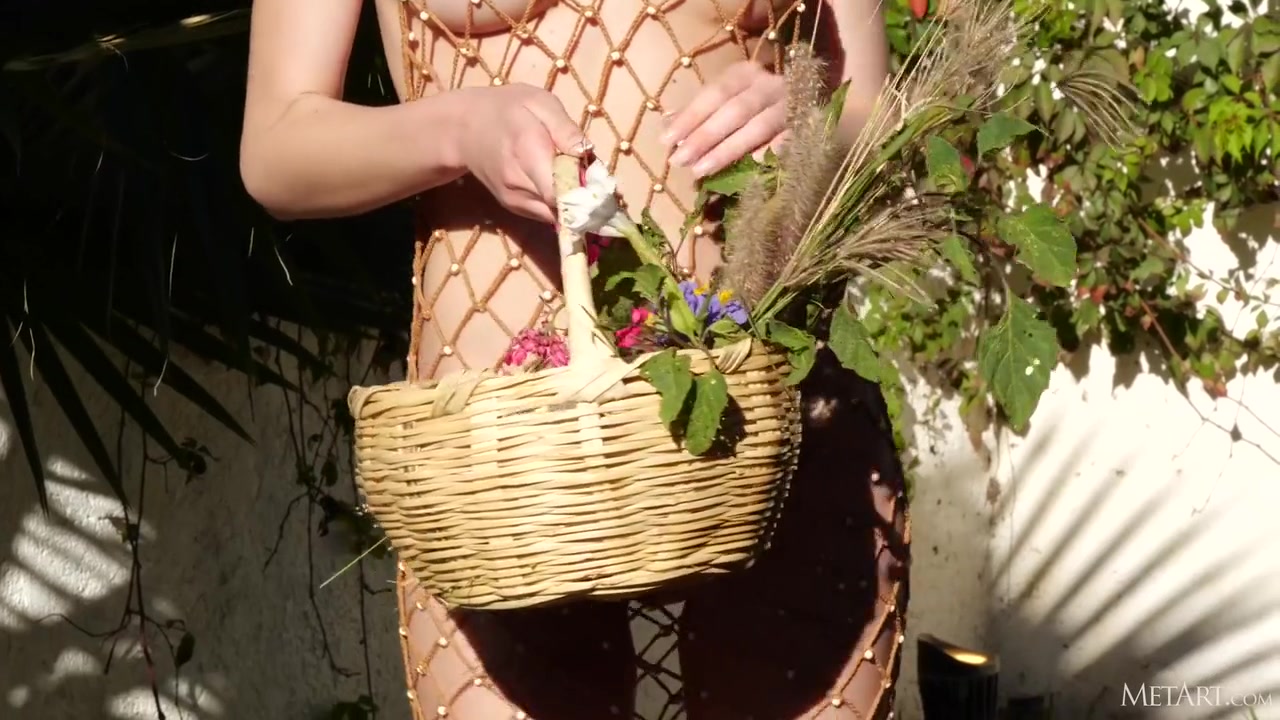 Riley Jensen In Celebrates Summer Naked In The Garden