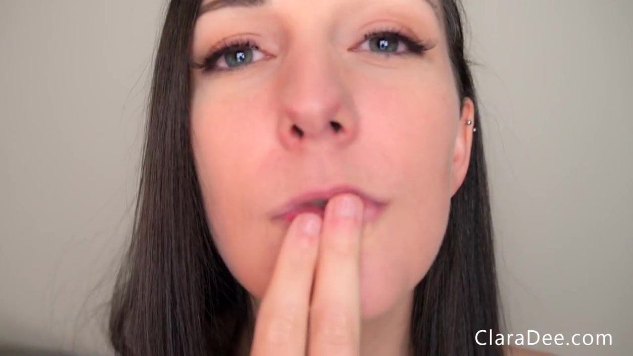 Clara Dee - Finger Sucking Joi With Huge Sloppy Facial And Cum Play
