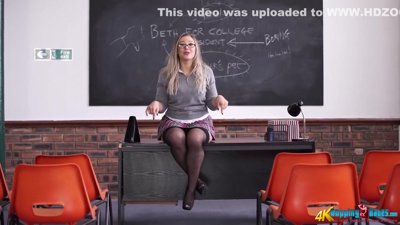 Beth Bennett - College Geek Goes Wild Joi Striptease