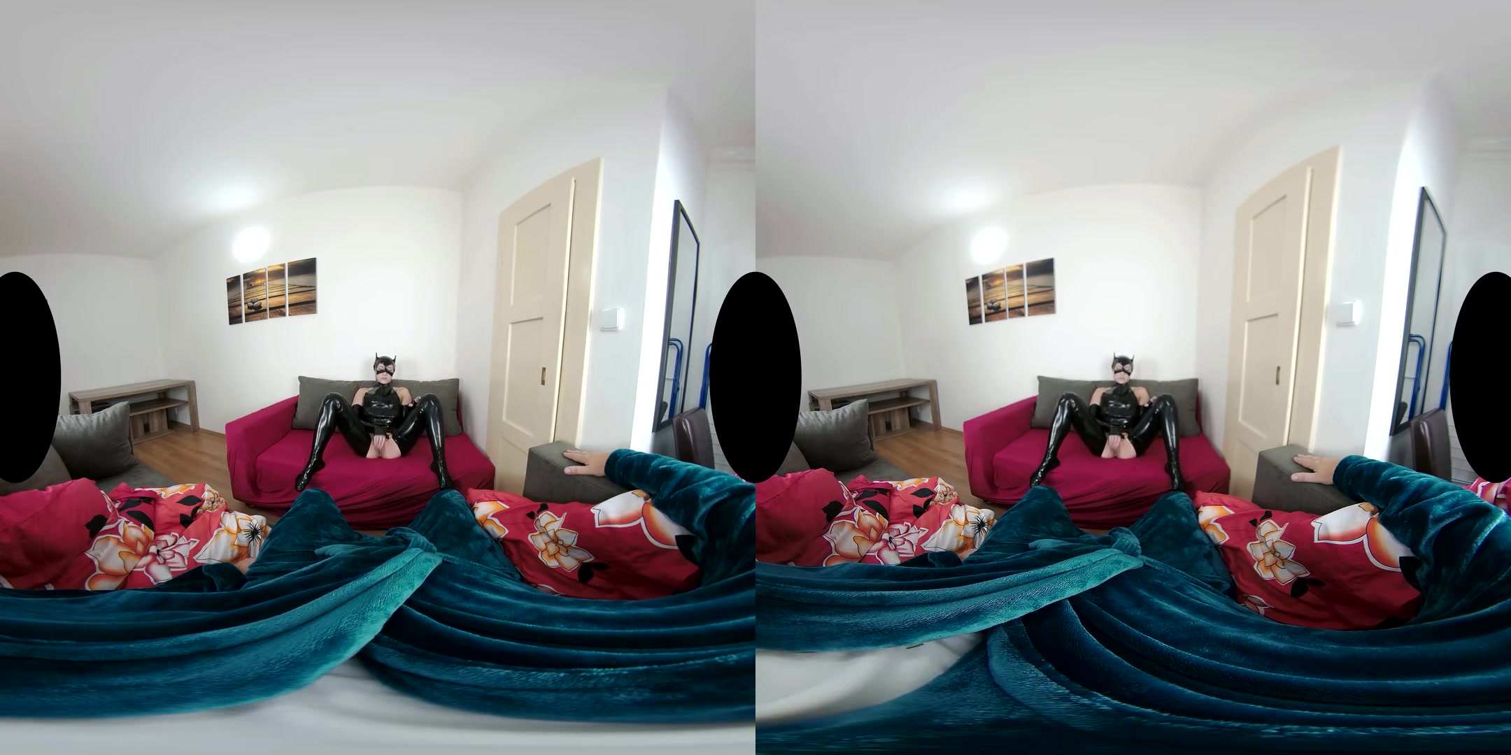 Mina K: Latex Pussycat - Fetish Gear VR POV - SexLikeReal