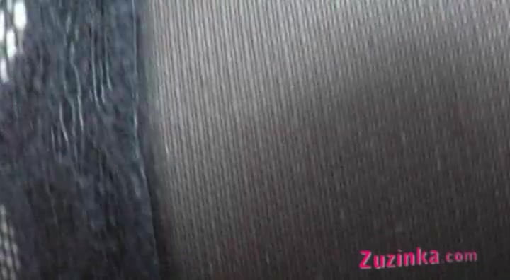 Zuzinka gets orgasm while driving