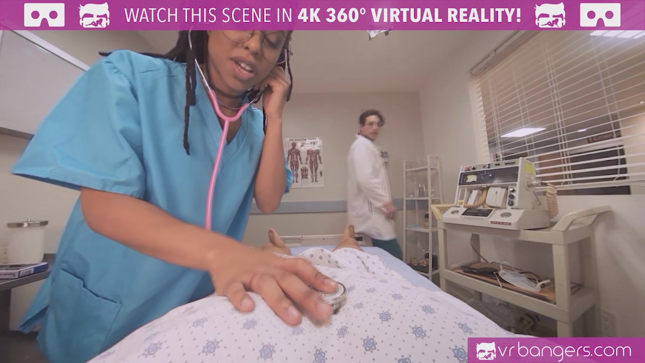 VRBangers.com - Hot Ebony Nurse fucking a patient