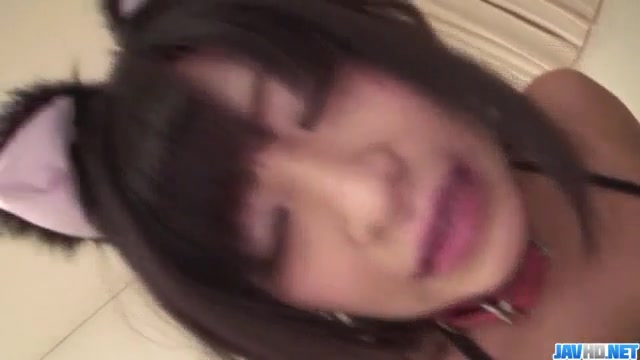 Aika Hoshino gets her shaved twat fucked well