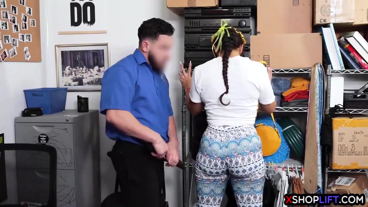 Gorgeous Milf Got Caught By A Perverted Security Guy