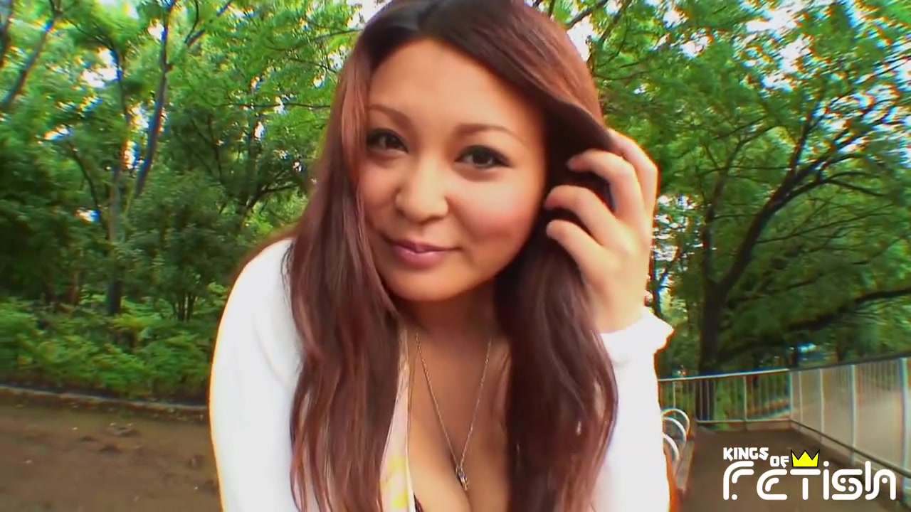 Horny Japanese Chick With Amazing Big Boobs Gets Caught Masturbating Into A Outside Bathroom