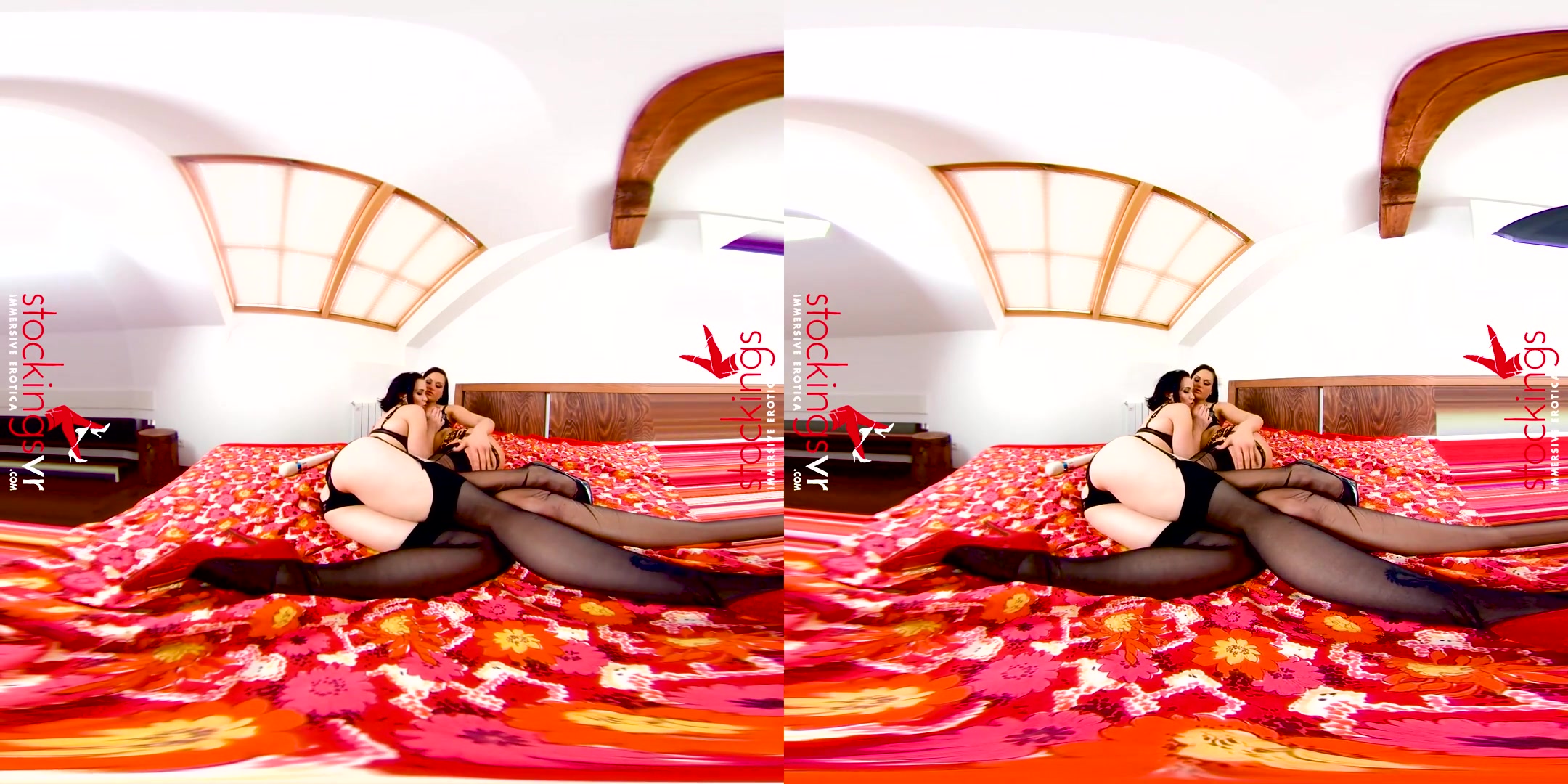 Ally Style & Barbara Bieber in Unleashed - StockingsVR