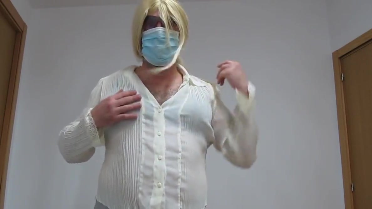 Crossdressing With Skirt And Lingerie