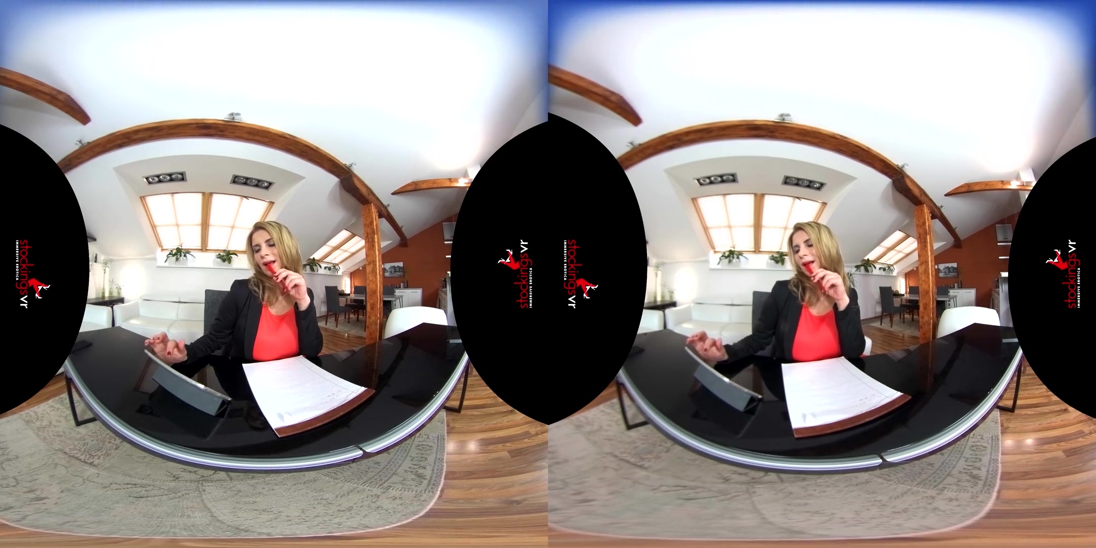 Katerina Hartlova in Pregnant Secretary In Pantyhose - StockingsVR