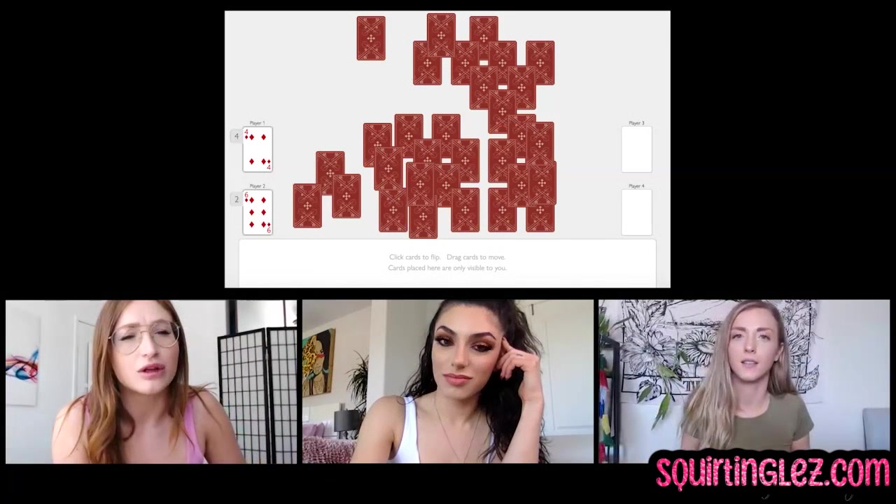 Lesbians having fun online on camera