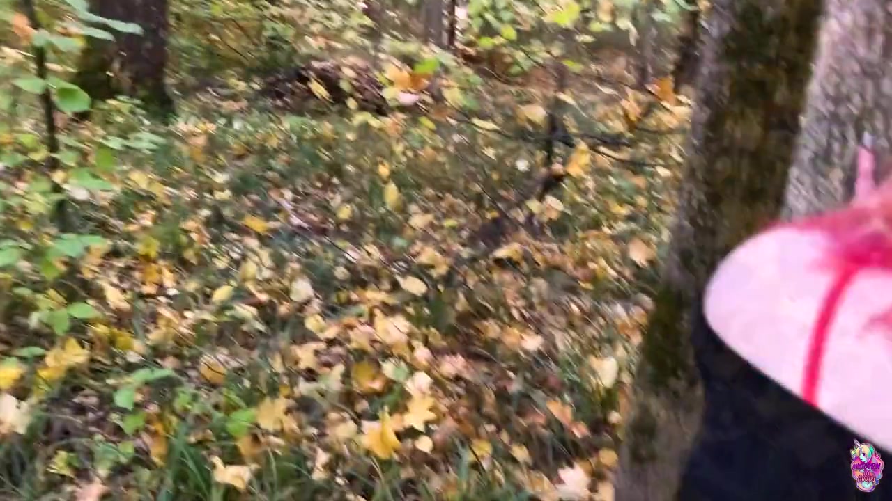 Busty Babe In Torn Pantyhose Risky Fucks Stranger In Forest And Got Cum In Mouth