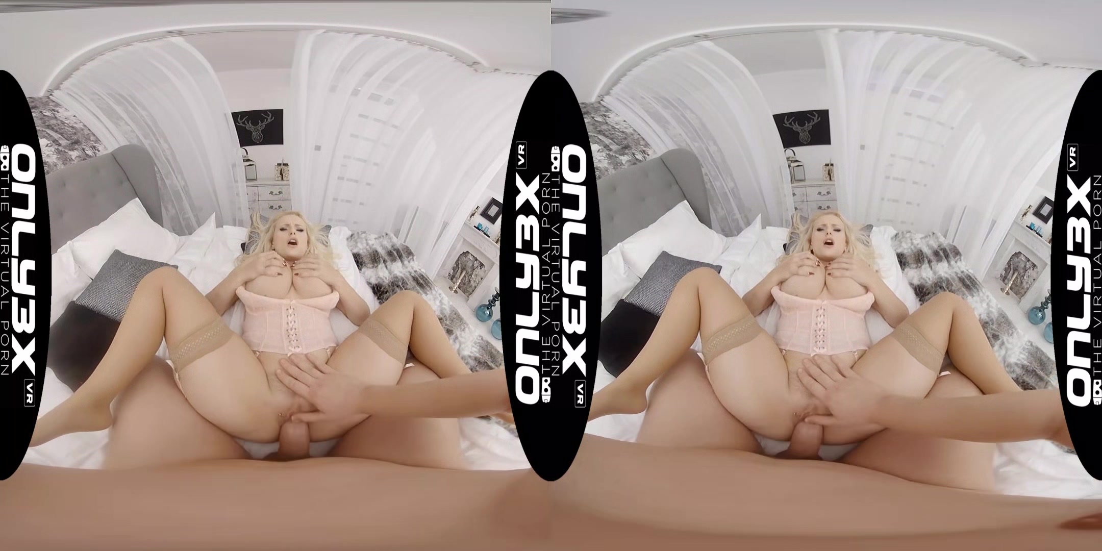 Big tits blonde Angel Wicky heavenly sex in VR