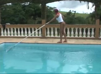 Redhead TS drilled poolside