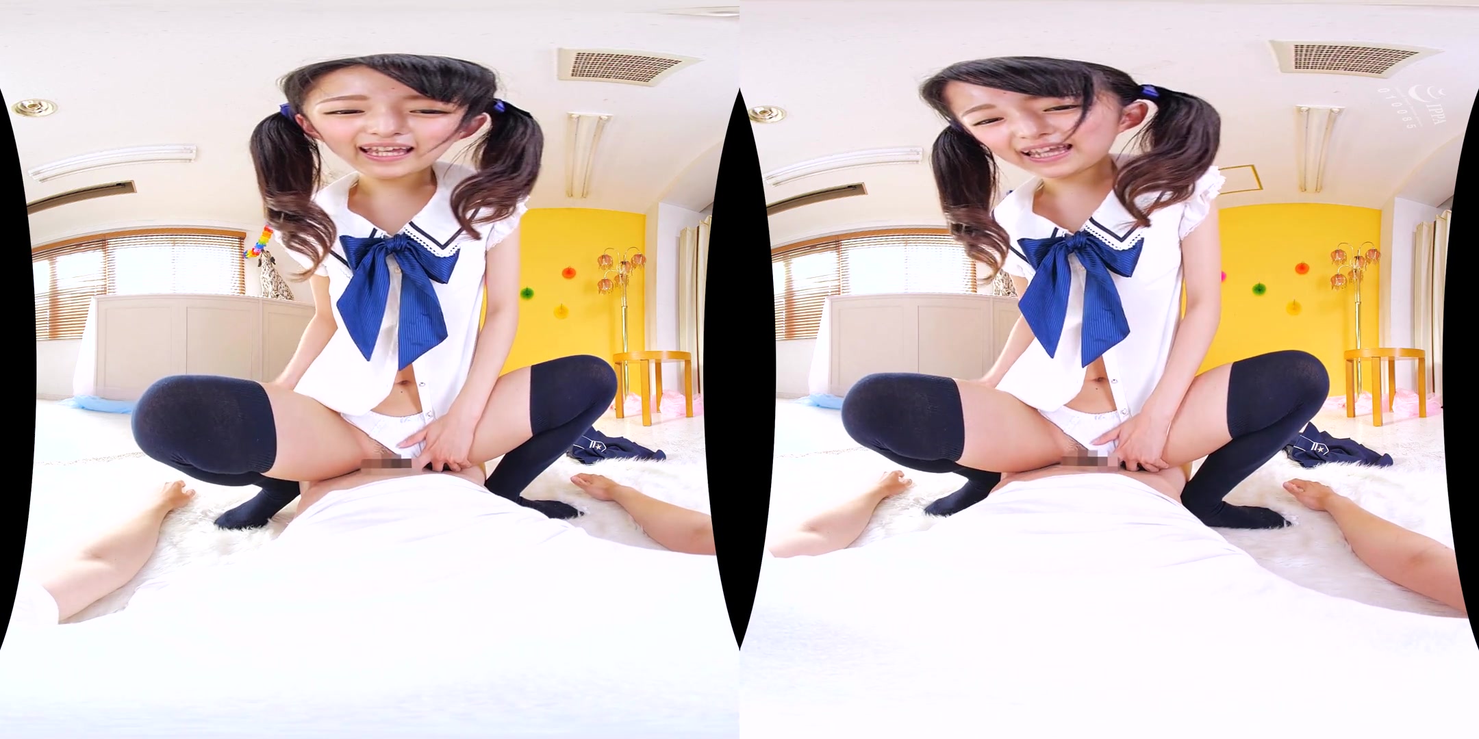 Fake twin-Tail Knee-High Panty Creampie Fuck 3 - Asian Creampie