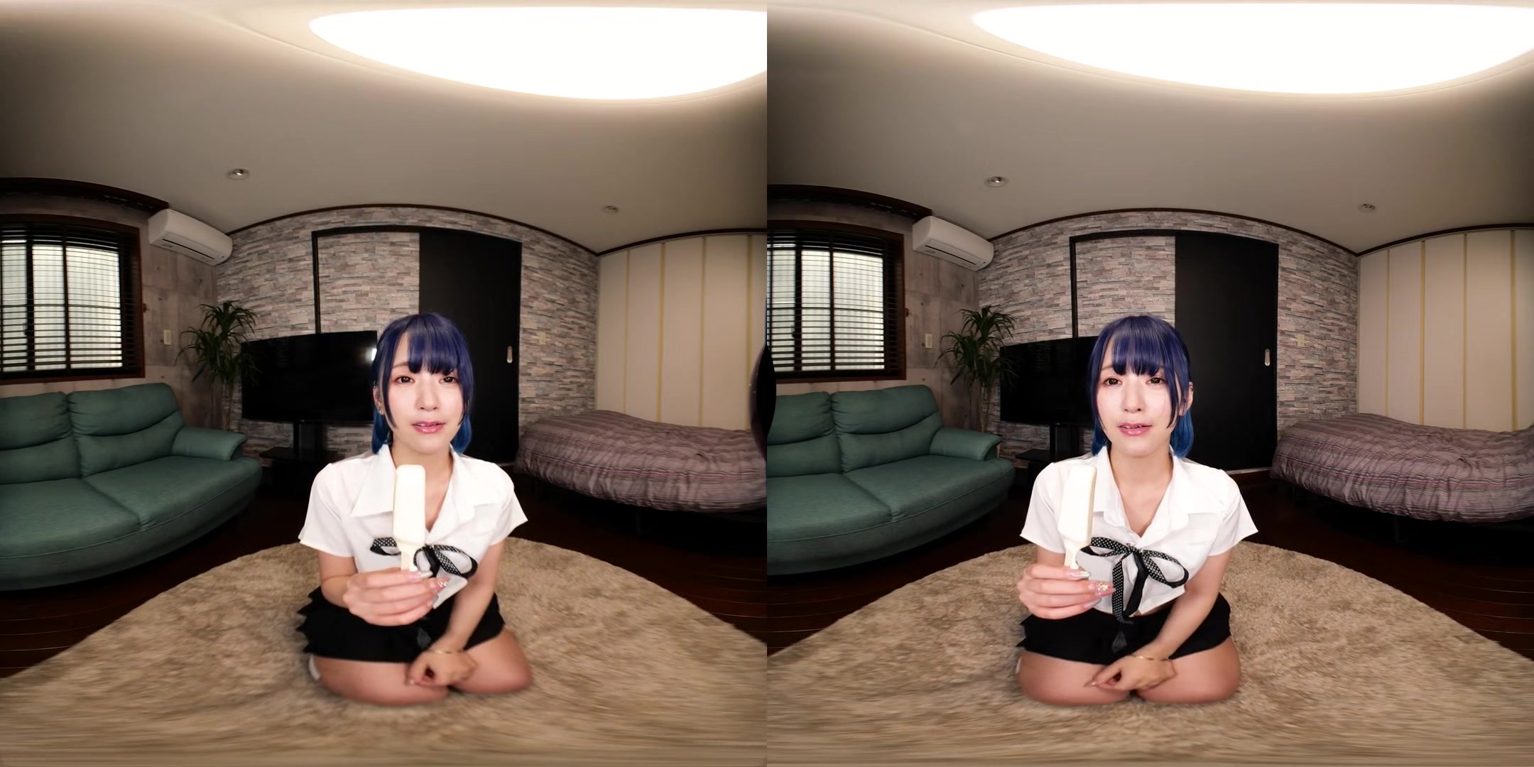 Appearing in Front of You in the Game - Japanese Teen Maid Slutty Sexy