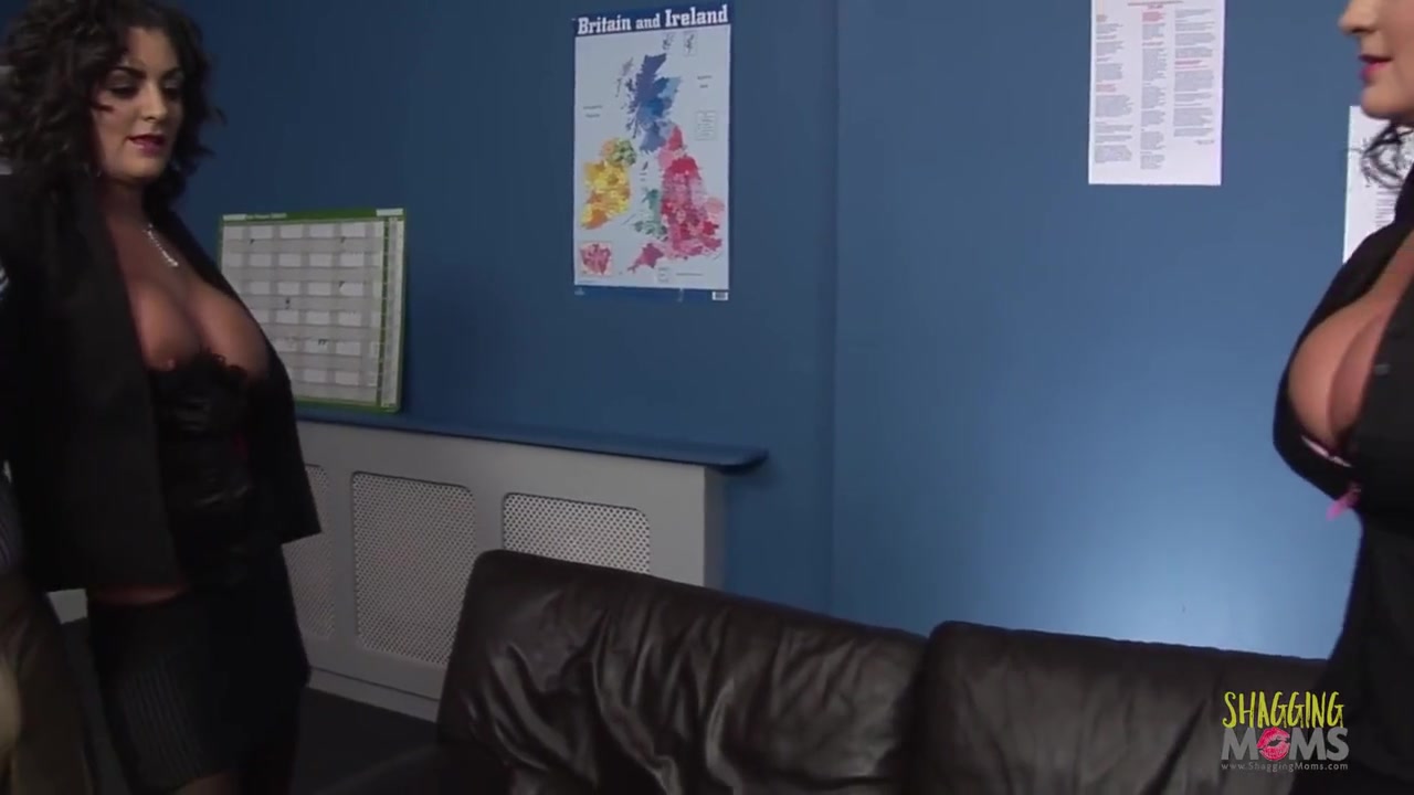 Secretaries With Big Boobs Agree To Have A Foursome In The Office