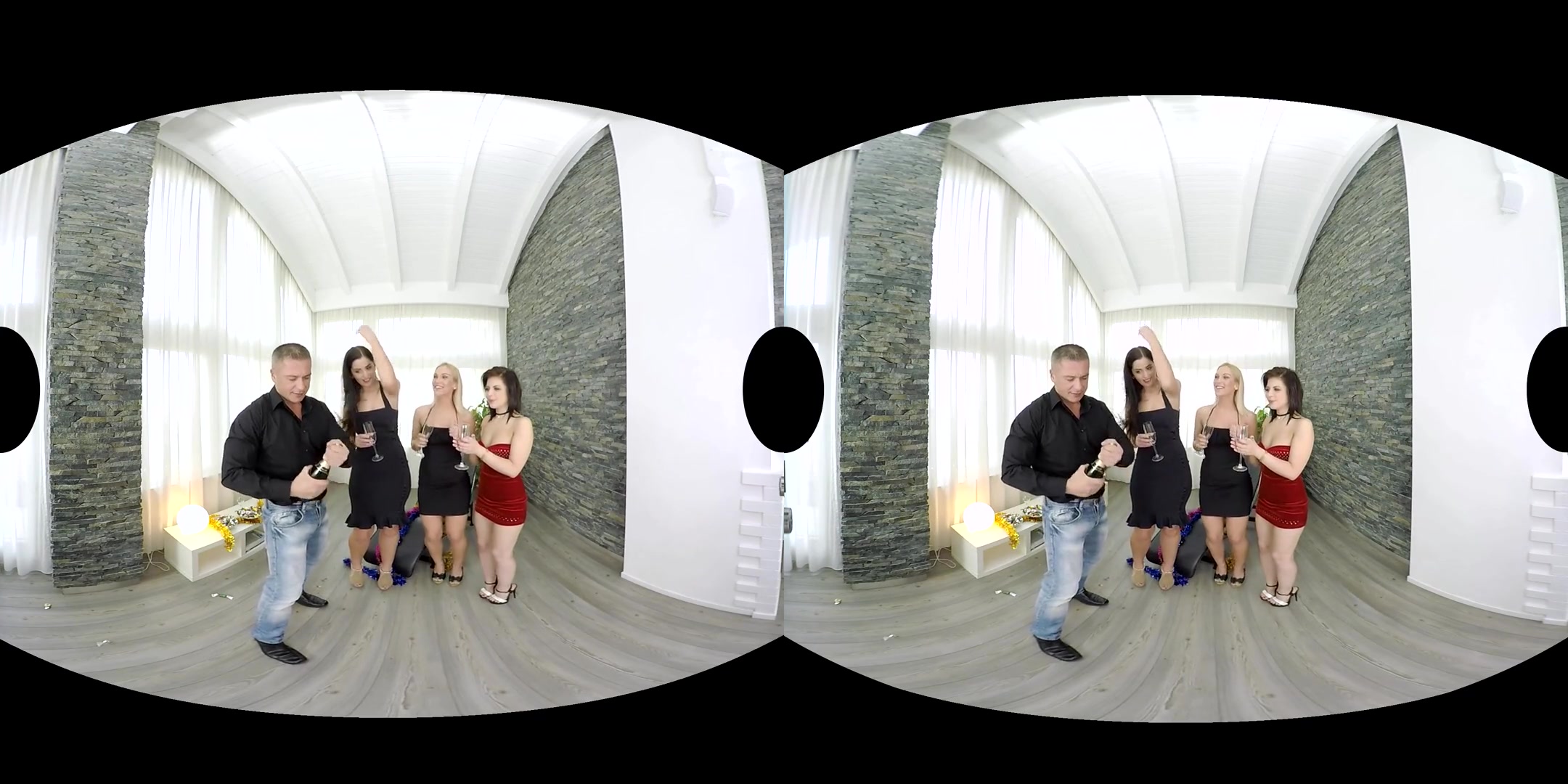 Loren Minardi & Rebecca Rainbow & Cecilia Scott in New Year's Afterparty - RealityLovers