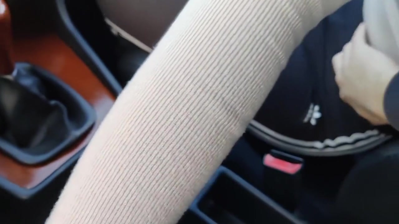 Horny Gf Gets Fucked In The Car got Interrupted While Cumming On Her Ass