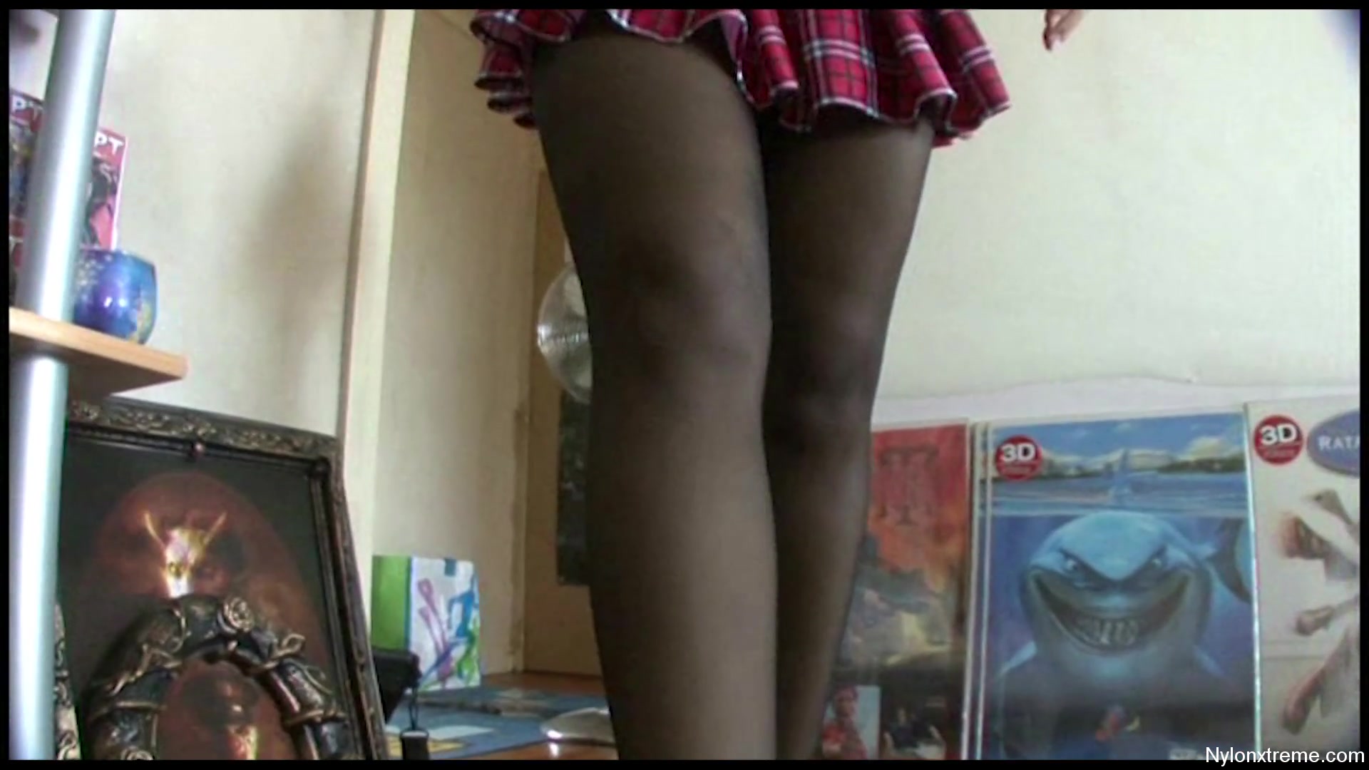 9 Bondage Encasement Nylon Black Blow - Sex Movies Featuring Sexy Tights