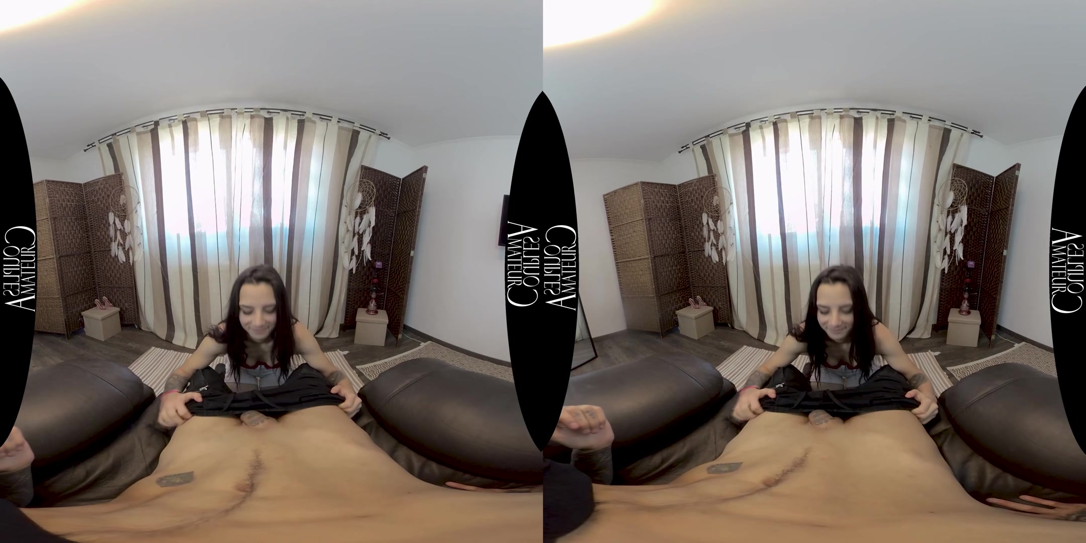 Skinny Brunette Quick Fuck With Face Full Of Cum - AmateurCouplesVR