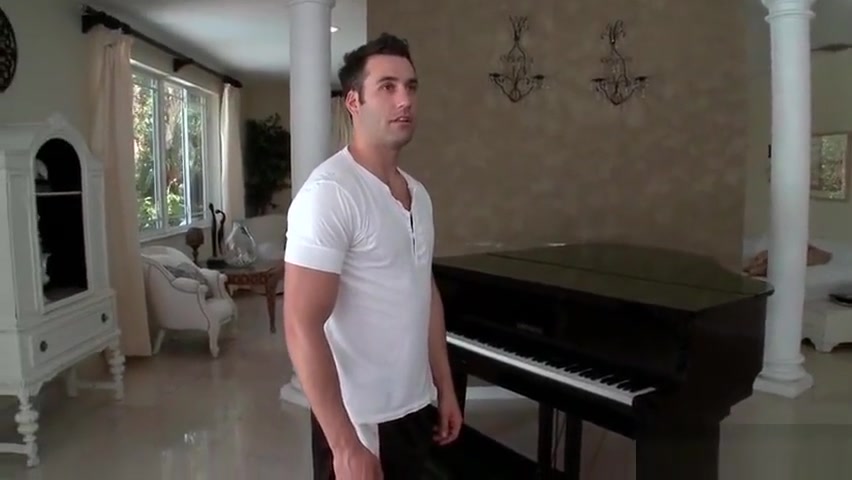 Superb looking stud getting well deserved massage