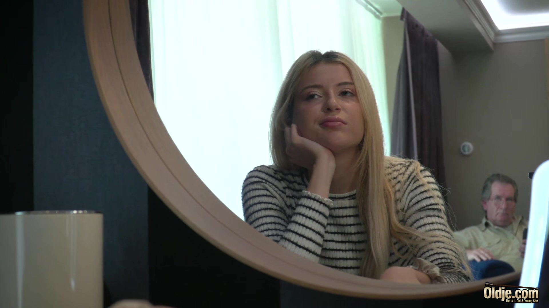 Hot teen hard fuck from old grandpa in a hotel room