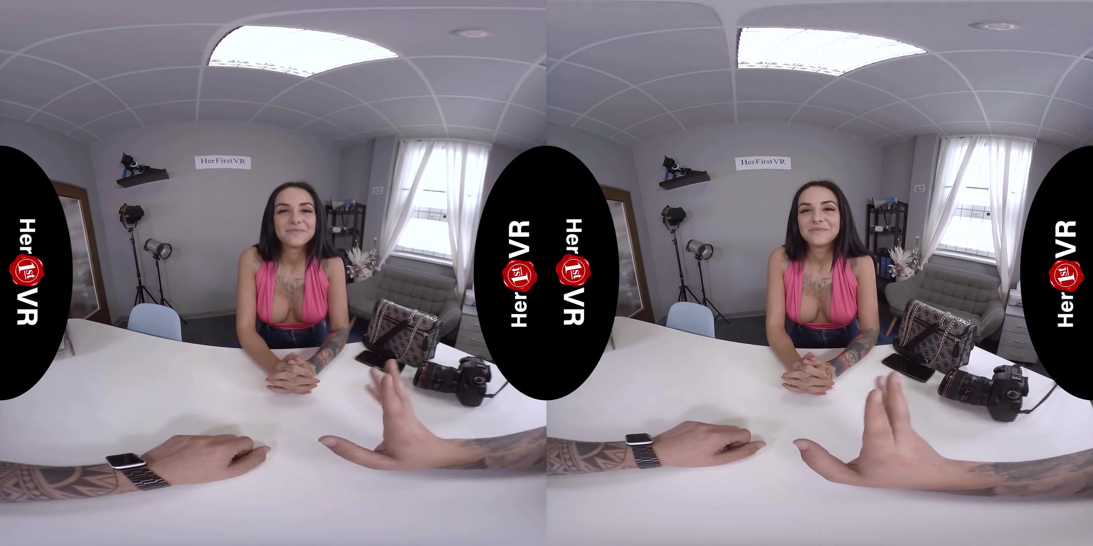 Barbie Esm - VR Casting; Big Tits Amateur Strip and POV