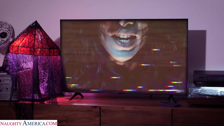 Callie Black spends Halloween night fucking her friend's big cocked boyfriend