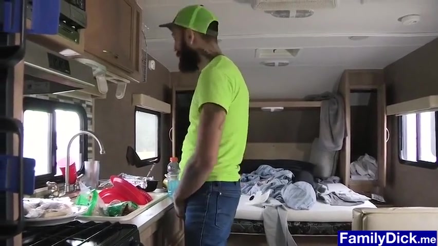 Pervy Stepdad Grabs Twinks Neck And Fucks Him Bareback