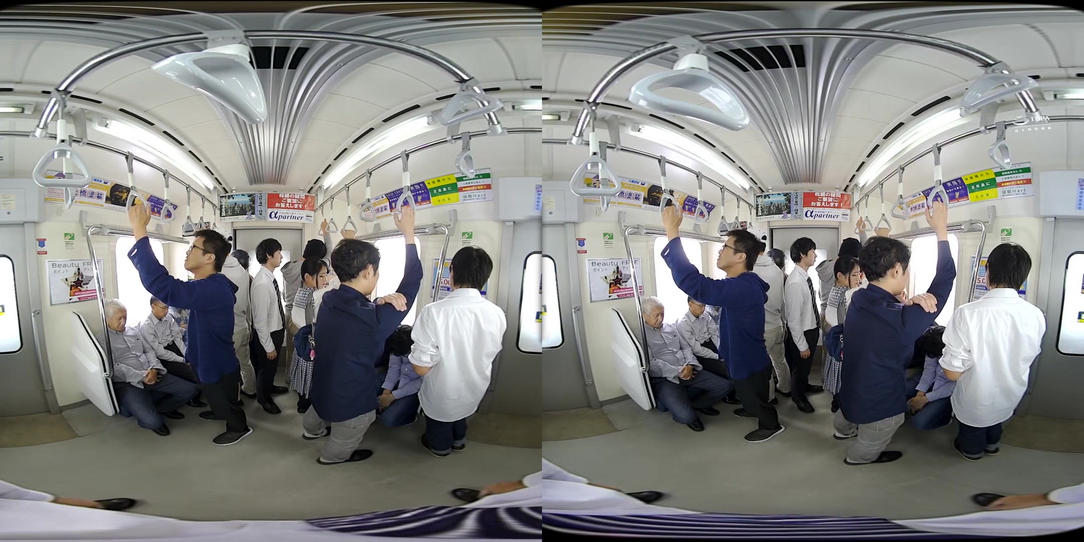 Sloppy Kissing Schoolgirl VR 2 - Cute Japanese Schoolgirl Fucked on the Train