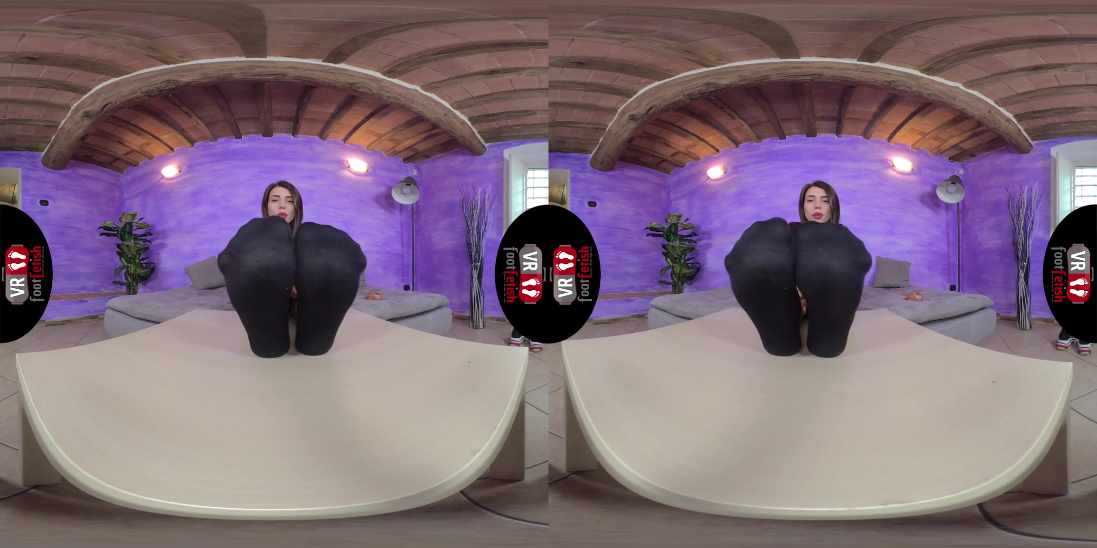 Beautiful Petra Wants You To Sniff Her Shoes And Smelly Feet - Virtual Reality Foot Fetish