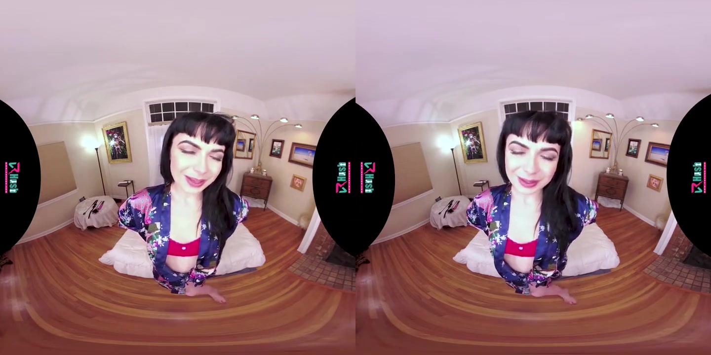 VRHUSH Siouxsie Q masturbating with a dildo in POV VR
