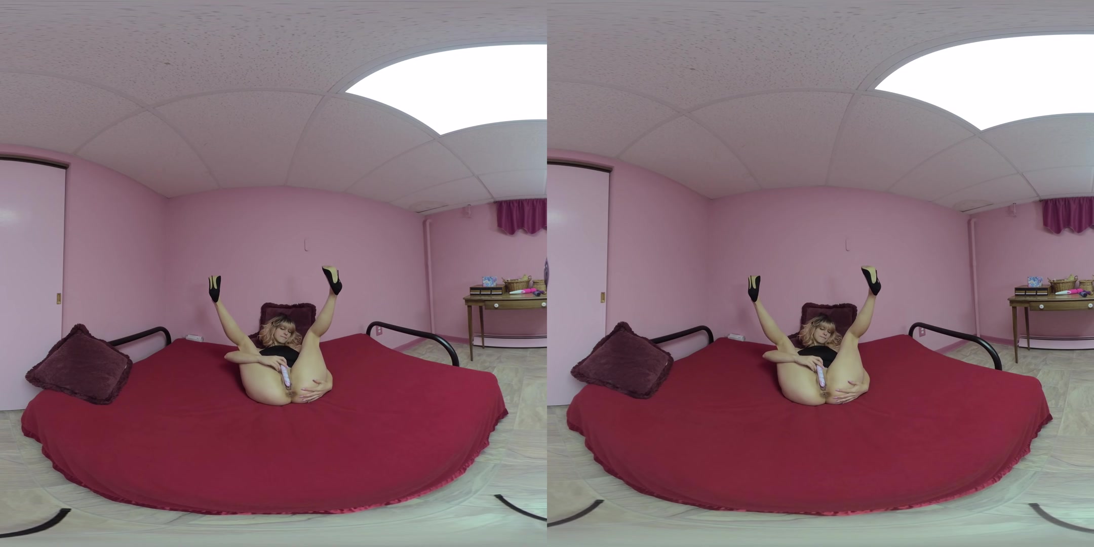 Busty Babe Ashenn Fire Lifts Her Dress To Fuck A New Toy - ChickPassVR