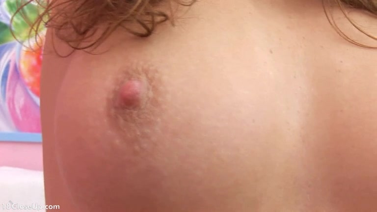 19YO Natural Firm Boobs Examination Closeup