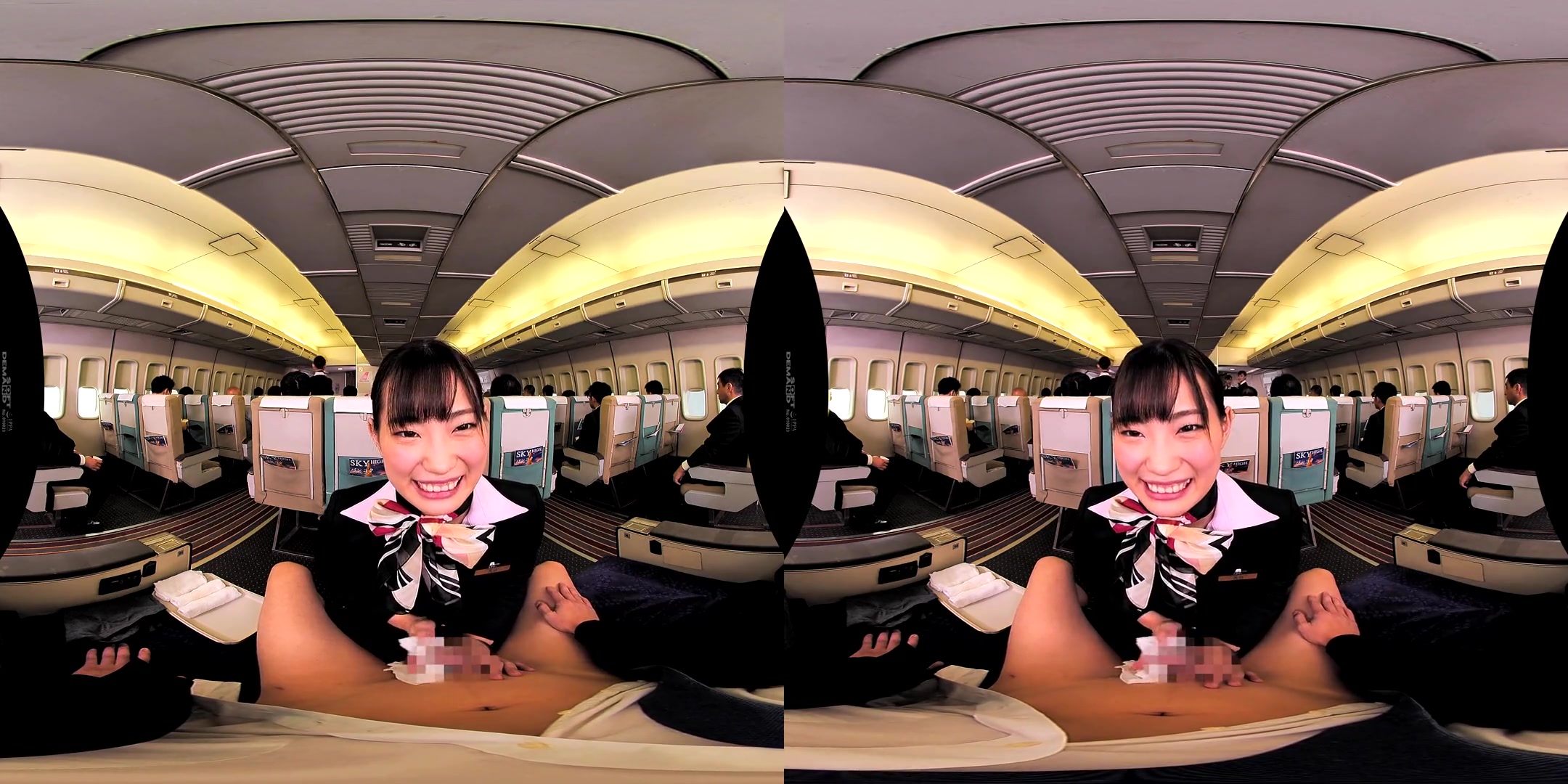 In-Flight Pussy Straddling VR 1 - Asian Uniform Public Sex