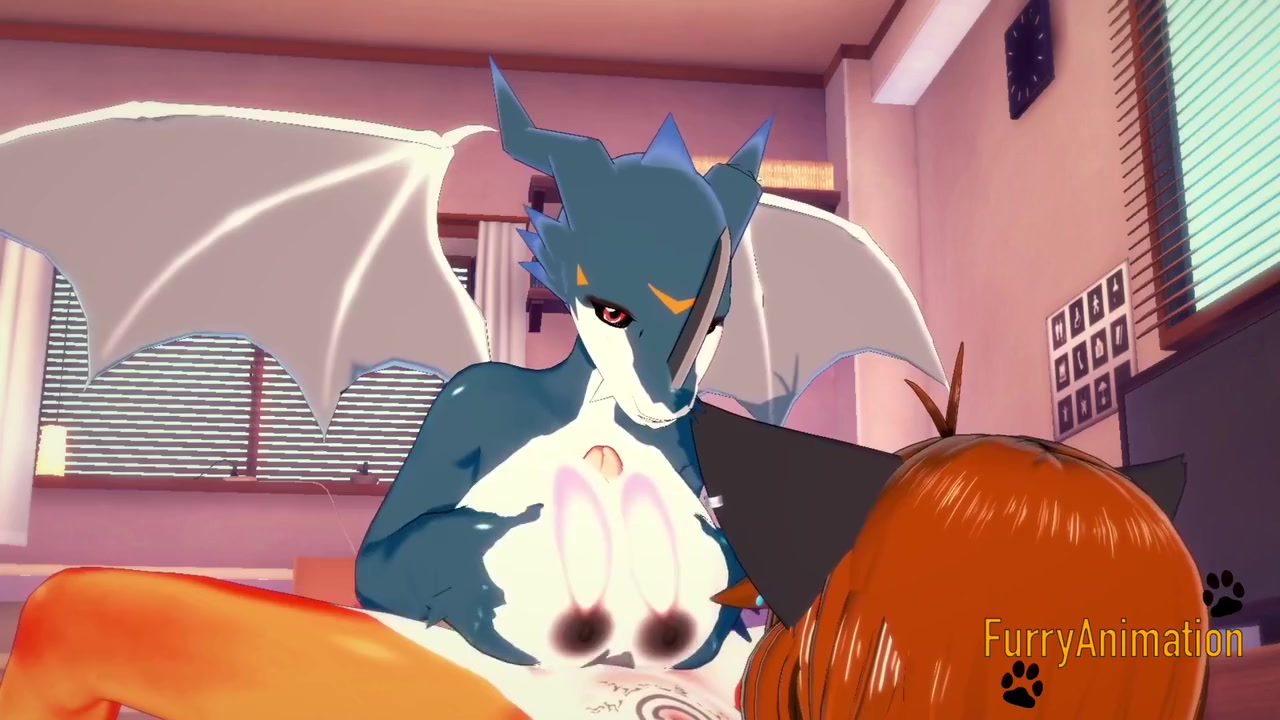 Digimon Hentai - Exveemon & Naru Hard Sex 2/2