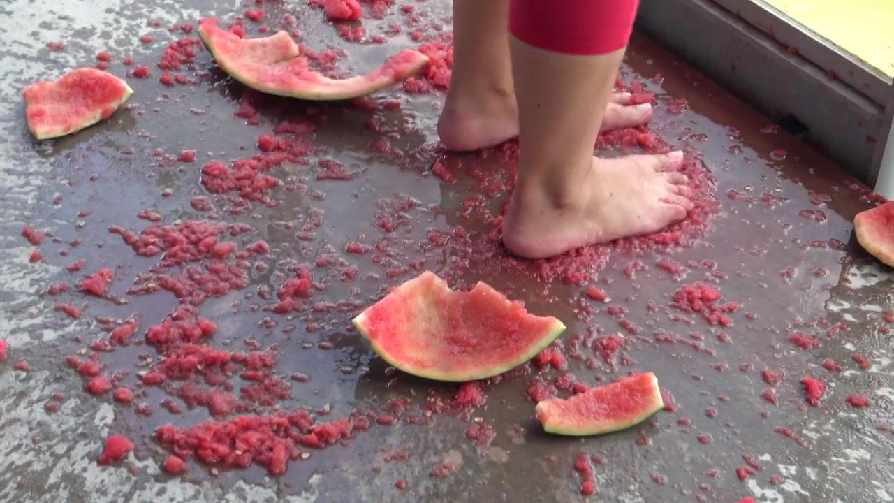 Watermelon feeding by Femdom Austria