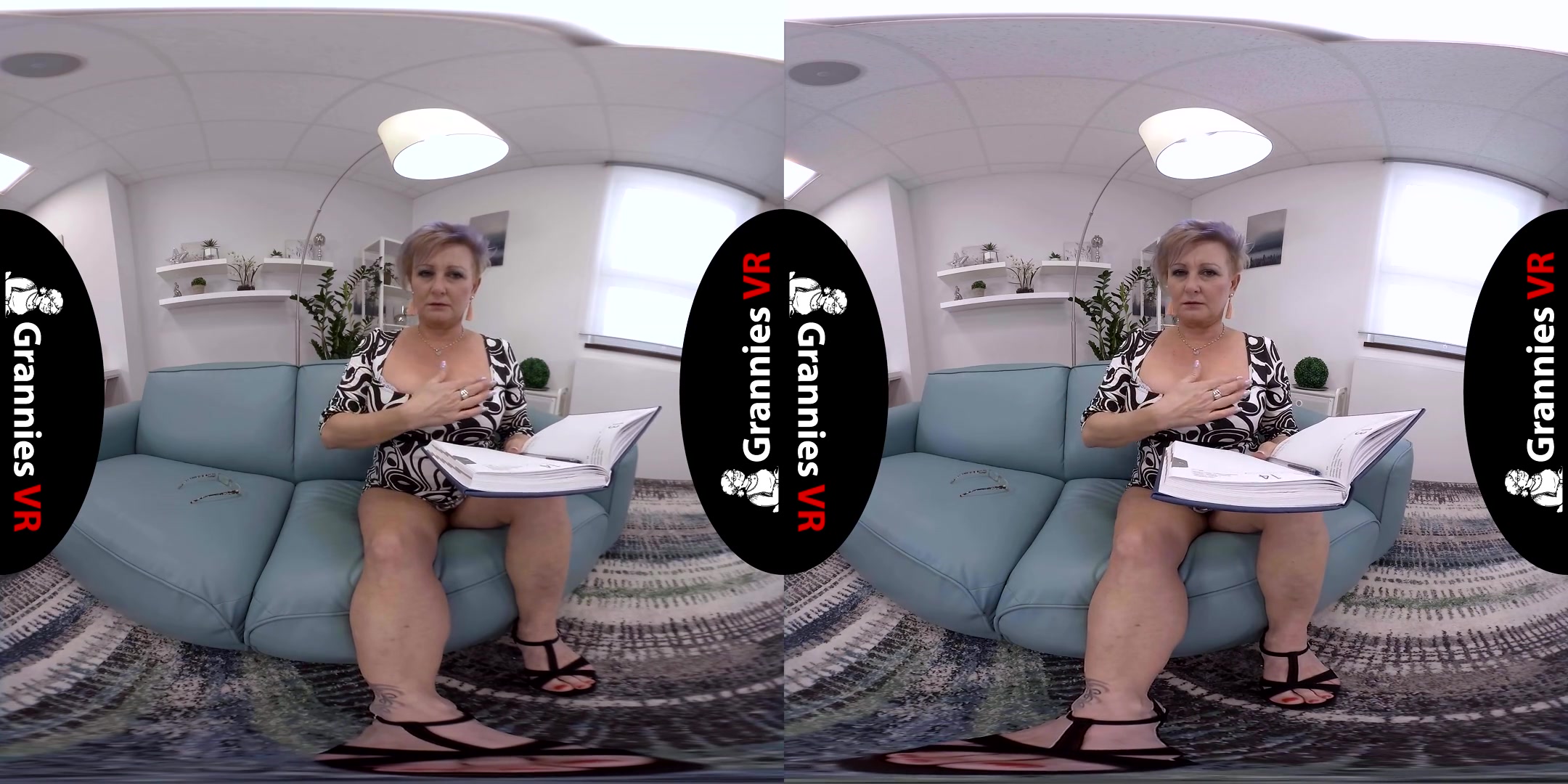 Lady Maria Masturbates on the Couch - SexLikeReal