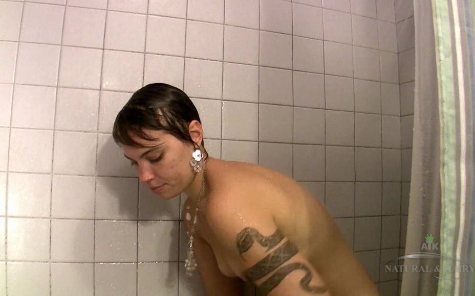 Artemisia Is A Short Haired Natural Cutie And She Starts This Clip By Peeing On Camera