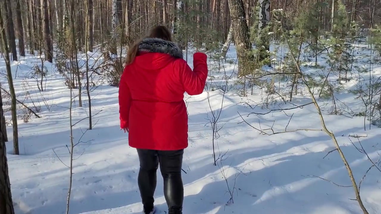 Big Ass In Torn Leather Leggings In Cum - Pov Blowjob