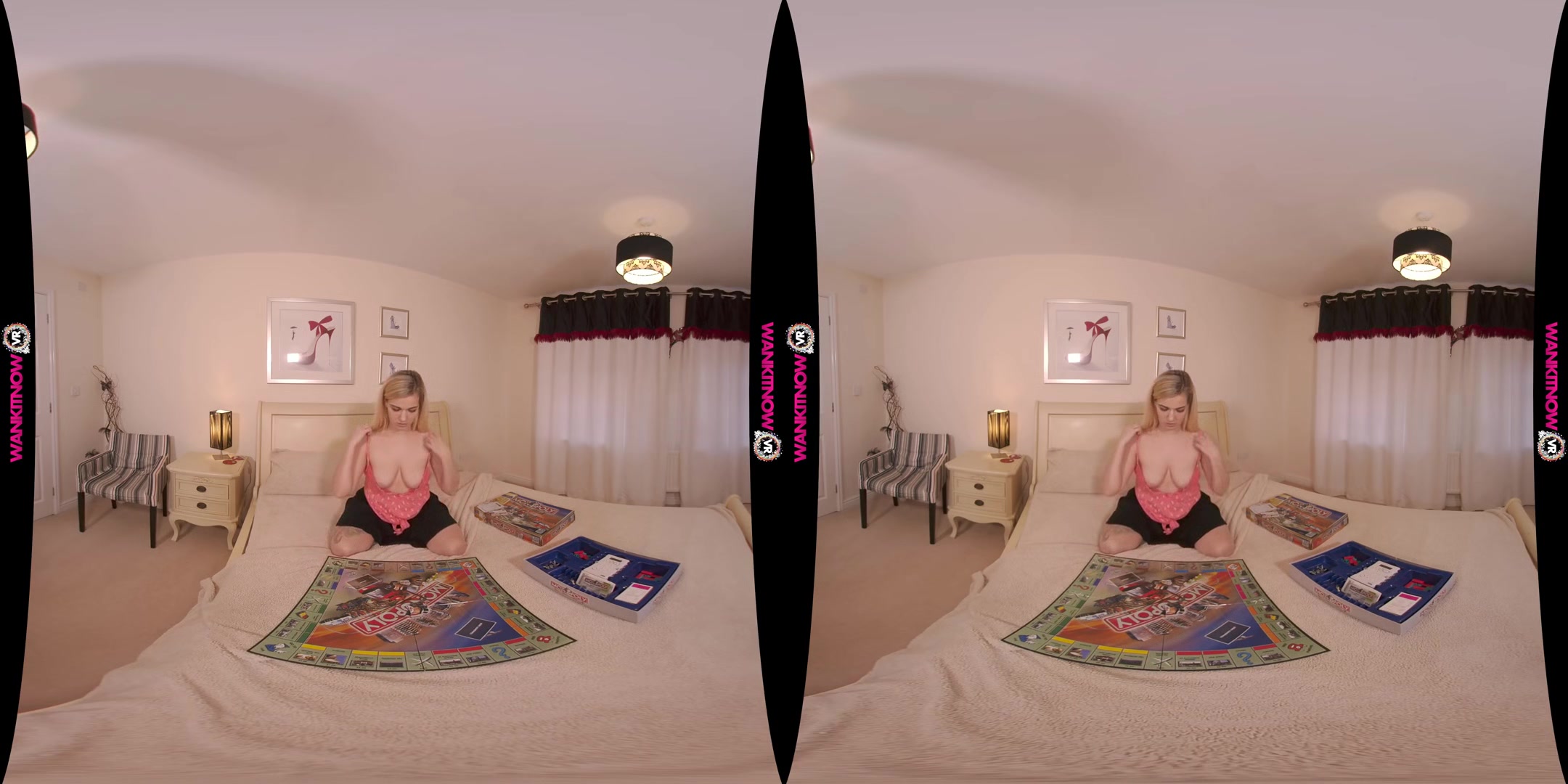 Board Games - Natural Big Tits British Babe Solo Tease
