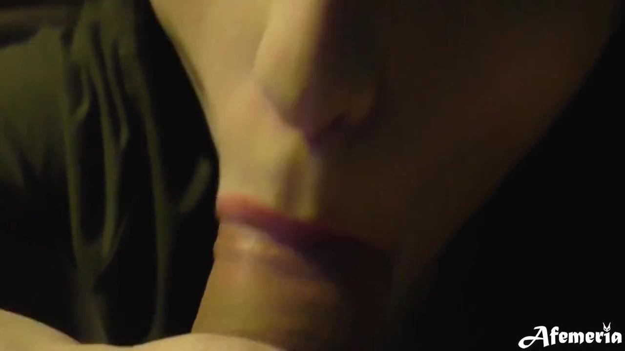 Girlfriend Sensual Sucking Cock And Cum Swallow - Closeup