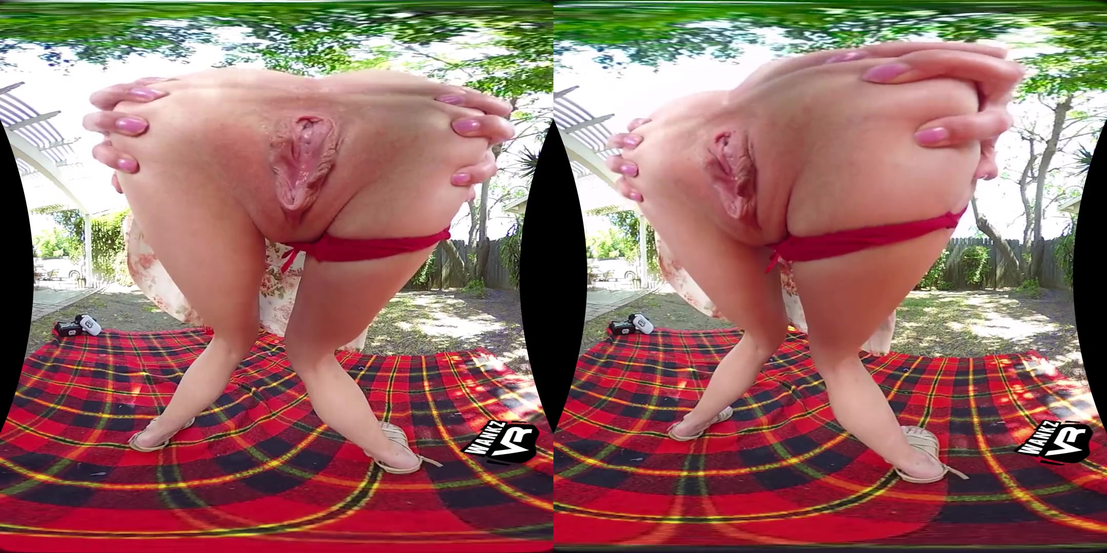 Backdoor Picnic - Cute Blonde teen 18+ Virtual Girlfriend Anal Sex VR