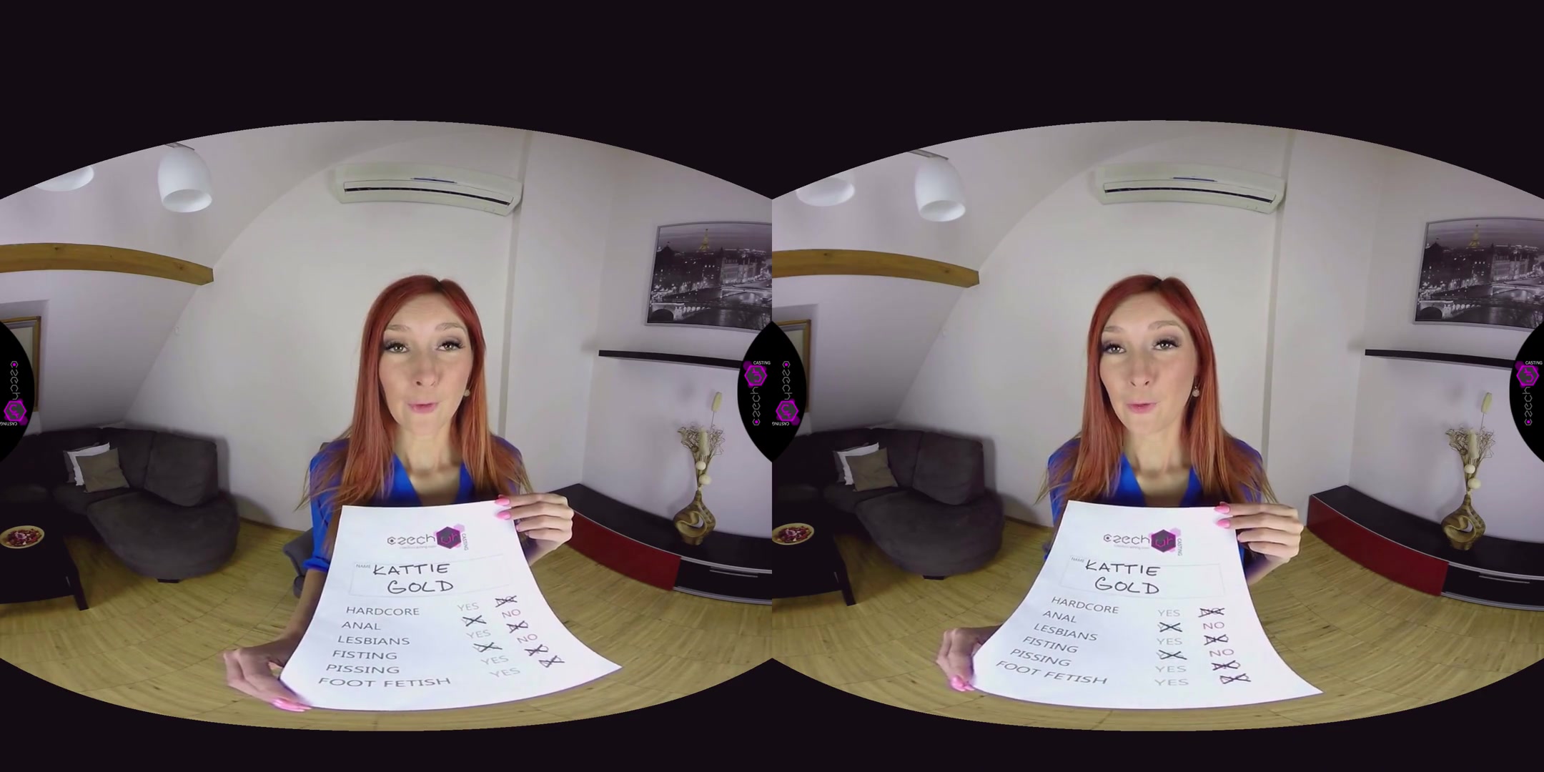 Kattie Gold in Kattie Gold Naughty Casting - CzechVRCasting