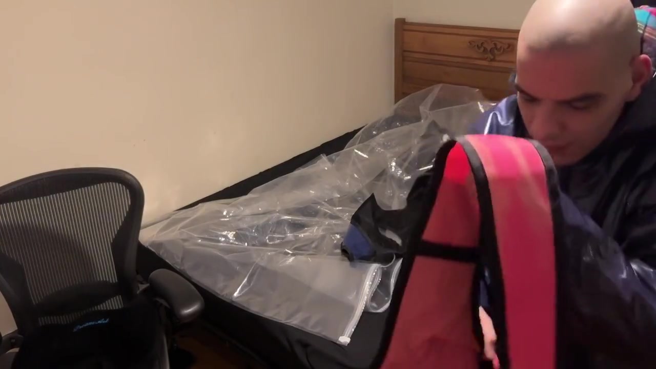 Jan 3 2023 - Vacpacked In My Blue Pvc Raincoat With My Pvc Aprons And Blue Lead Apron