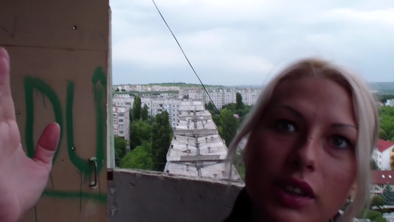 Real dilettante pair getting sex ecstasy on the 16th floor