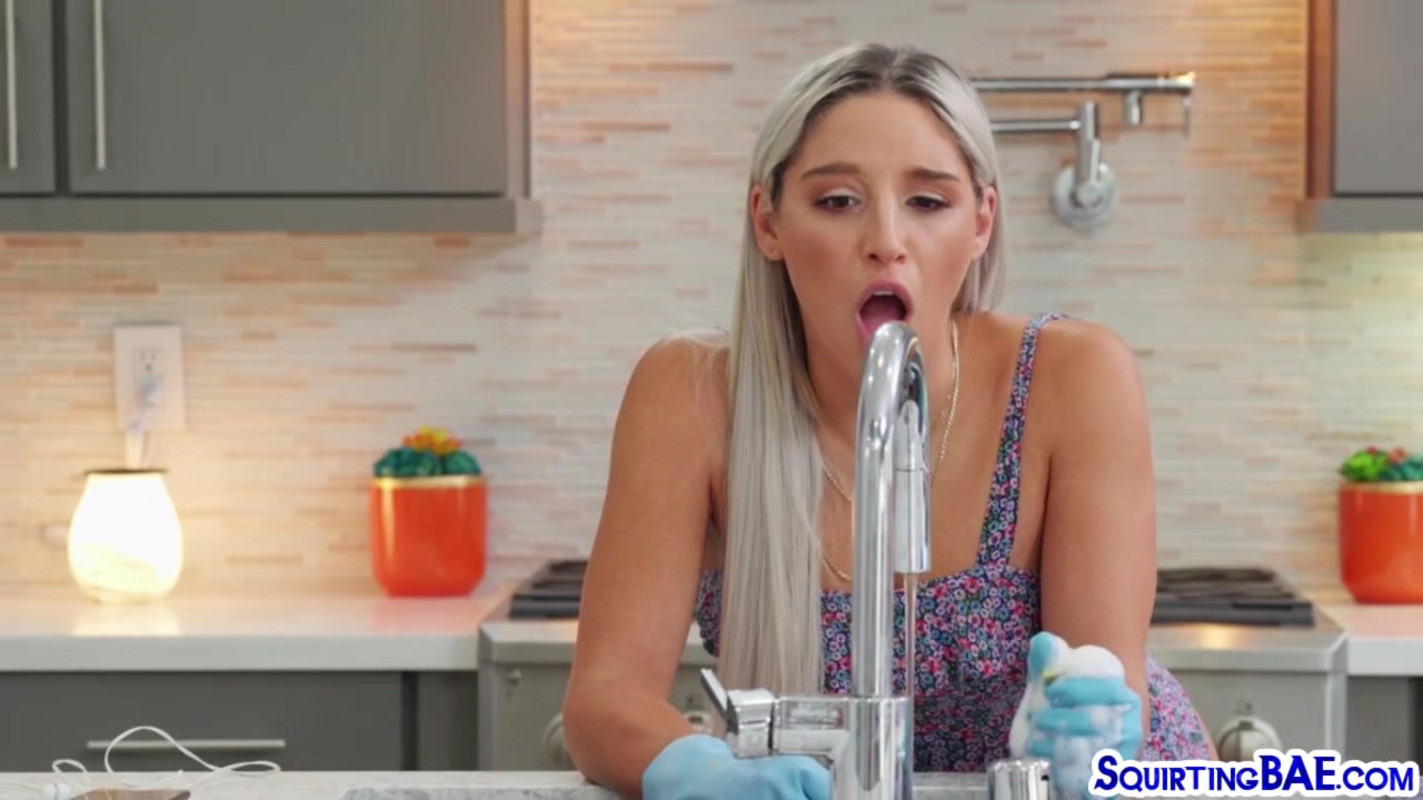 Drenched squirted bimbo gets WAM during threesome