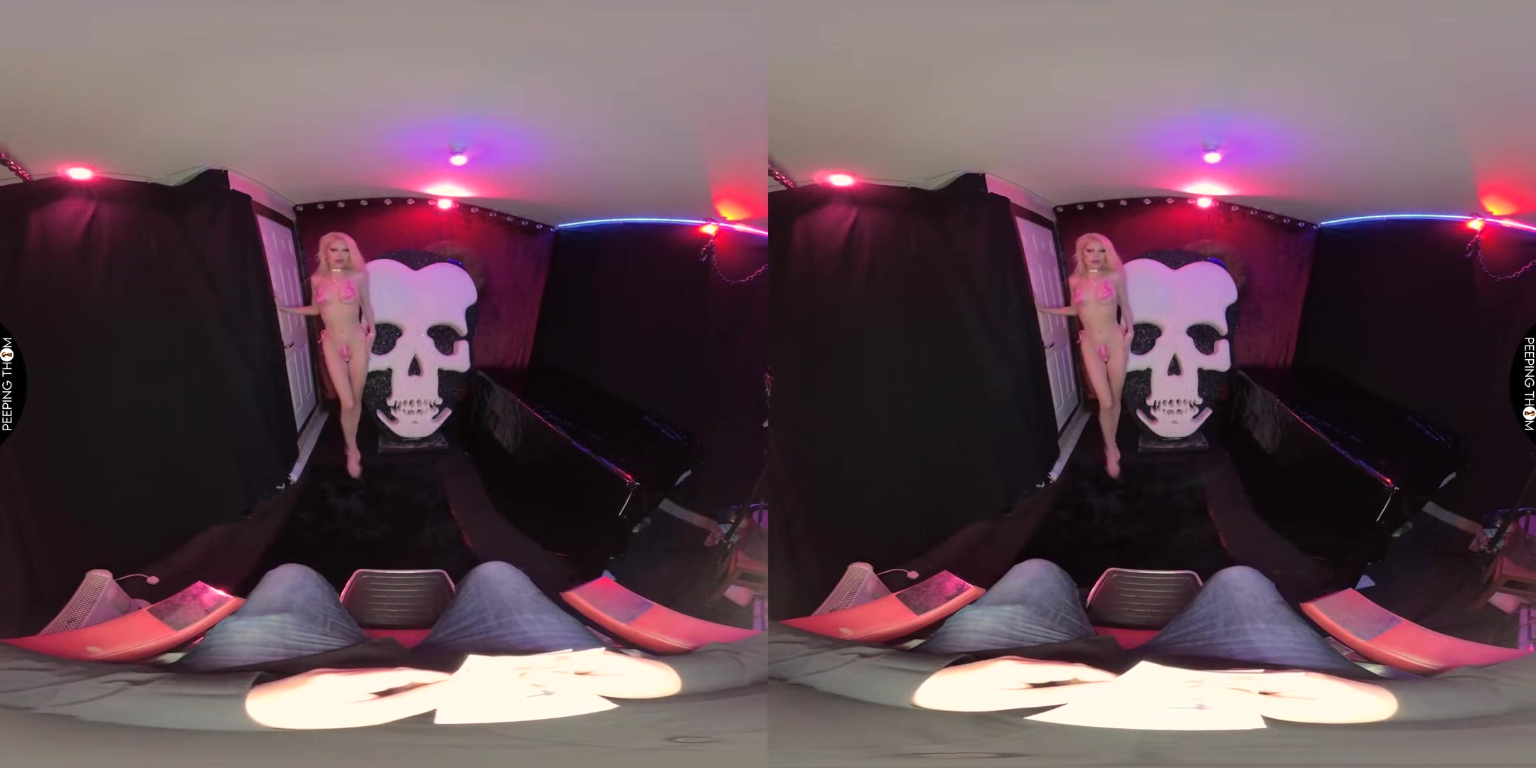 Teen Stripper; Solo Striptease with Blonde Babe