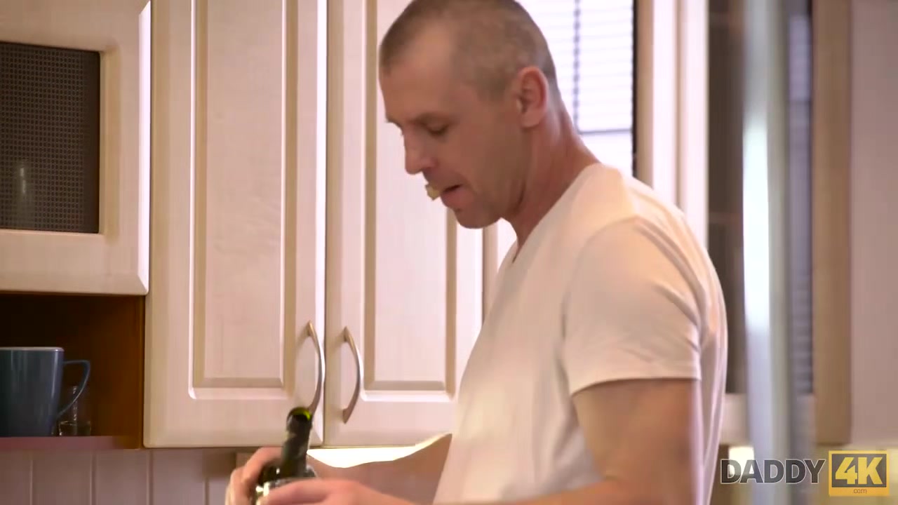 DADDY4K. Curly-haired babe and mature man try old and young sex