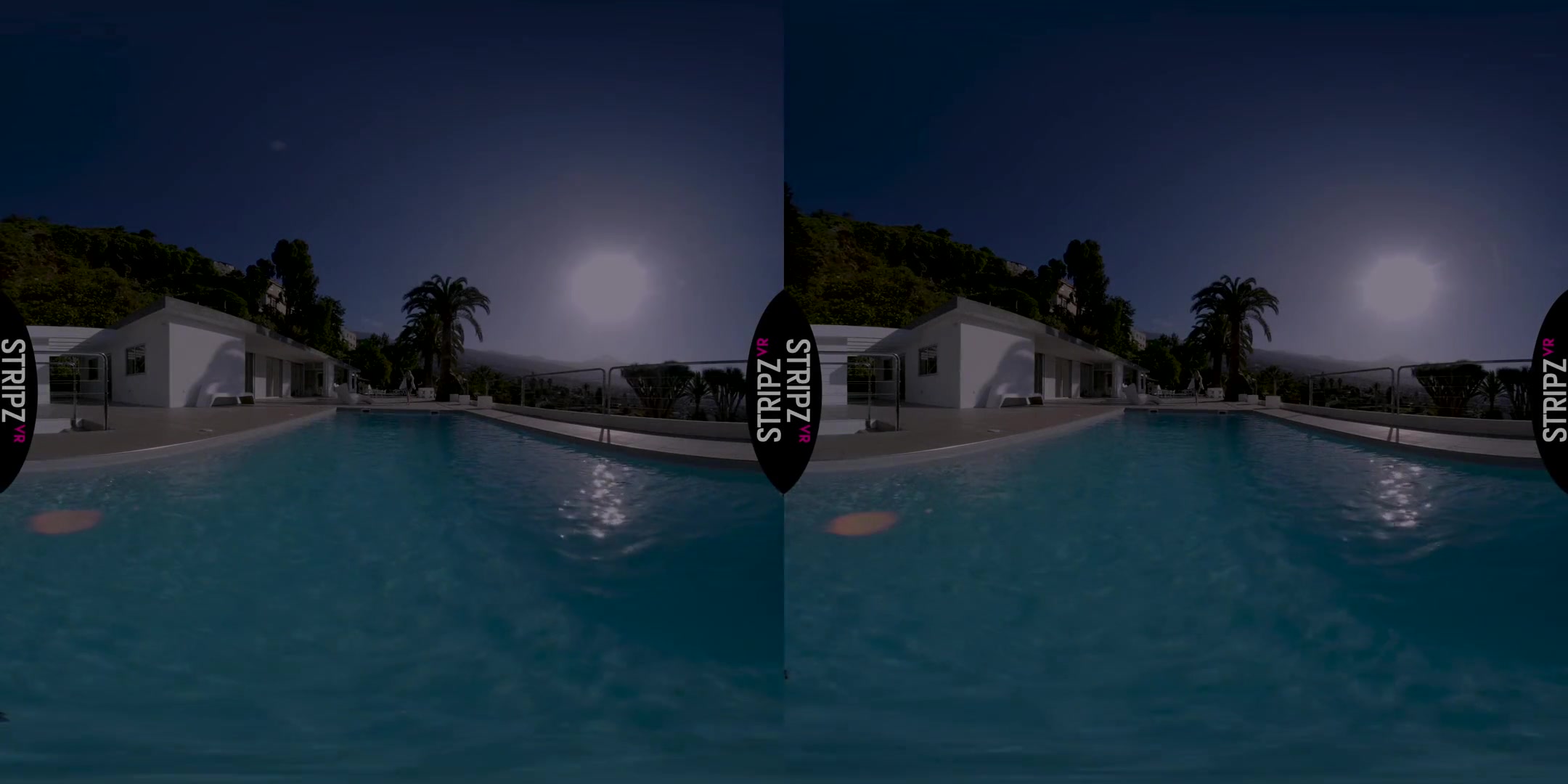 Take a Dip - Blonde with Long Legs Goes Skinny Dipping in the Pool
